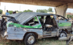 N'Djamena : un conducteur détruit son véhicule dans un accident