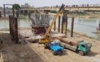 Tchad : le nouveau pont entre Chagoua et Ngueli sort du fleuve Chari