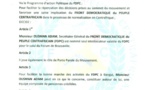 RCA : Le FDPC nomme un émissaire pour le suivi des décisions du Forum de Brazzaville