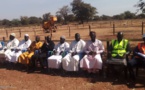 Tchad : pose de pierre pour la construction de l'École normale supérieure des instituteurs à Koumra