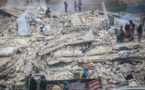Des débris des effondrements en Turquie, à la suite du séisme survenu le 6 février 2023. © Anadolu Agency