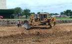 N'Djamena : le maire du 9e arrondissement visite le chantier de la digue contre les inondations