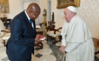 Sommet Afrique – Italie : Le Président Centrafricain, Touadéra, reçu par le Pape François à Rome