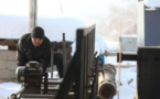 Striving to pass down ancient fur ski-making technique