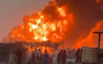 Tchad : un incendie ravageur consume plusieurs secteurs du marché de Tiné Djagraba