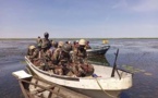 Une patrouille camerounaise de la FMM sur le lac Tchad (© FMM)