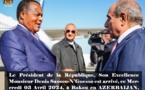 Congo/Azerbaïdjan : Denis Sassou N'Guesso à Bakou pour une visite officielle