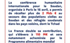 Crise au Soudan : la France double sa contribution à 110 millions d’euros