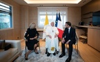 Hommage du Président Français Emmanuel Macron au Pape François Hommage du Président Français Emmanuel Macron au Pape François