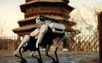 Robotic dogs facilitate preservation of ancient tower in N China's Shanxi