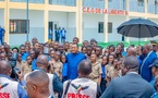 Denis Sassou N'Guesso dans l'enceinte du complexe scolaire de la Liberté