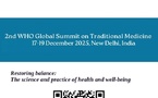 Inde : Deuxième sommet mondial de l'OMS sur la médecine traditionnelle à New Delhi