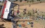N'Djamena : Un camion de gaz butane se renverse à Walia, un blessé grave enregistré