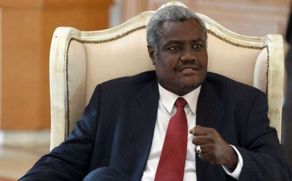 UA : signature d'une déclaration d'intention entre Moussa Faki et le chef de la diplomatie française