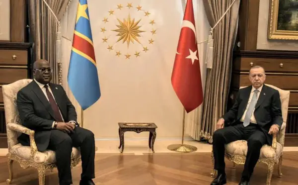 RDC-Turquie : le président Félix Tshisekedi reçu en tête à tête par Erdogan