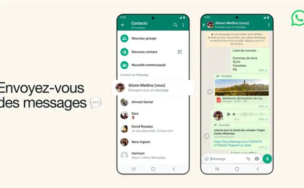 Envoyez-vous des messages : WhatsApp déploie une nouvelle fonctionnalité