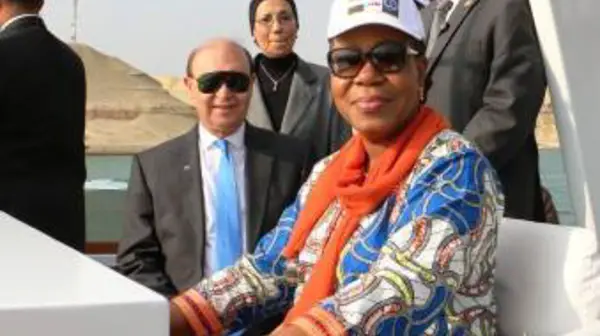 Mme Samba-Panza en vacances en Egypte, le 22.12.2014