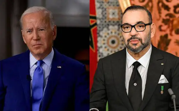 Le roi du Maroc reçoit un appel téléphonique du président Biden