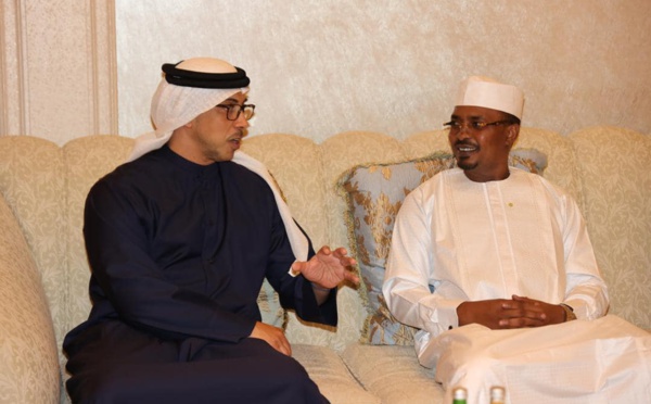 Abu Dhabi : le président de transition du Tchad a reçu le vice-président des Émirats Arabes Unis  