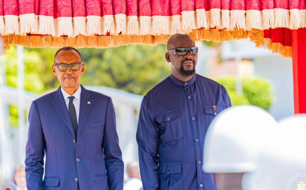 Guinée-Rwanda : le général Mamadi Doumbouya accueille le président Paul Kagamé à Conakry