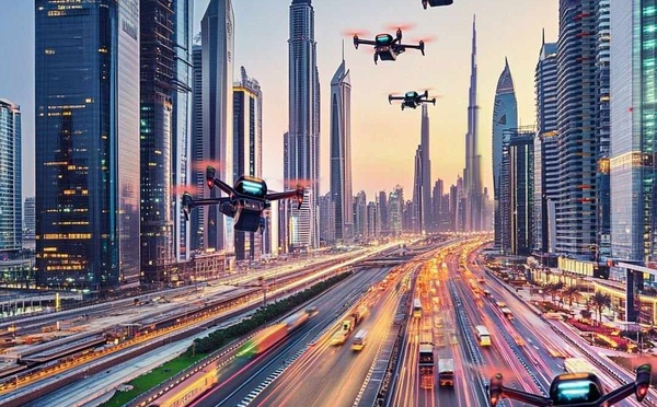 Émirats Arabes Unis :  cartographie des couloirs aériens pour les taxis aériens et les drones de fret