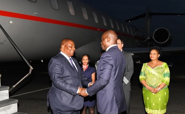 Gabon : Le Président Touadéra arrive à Libreville pour l'investiture de Brice Clotaire Oligui Nguema