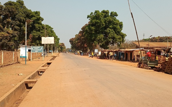 Le centre-ville de Sibut. Photo: RNL/Jefferson-Cyrille Yapende / Info: Radio Ndeke Luka
