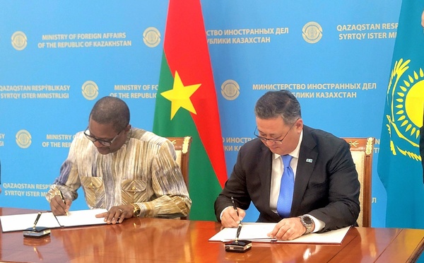 Burkina Faso-République du Kazakhstan : un mémorandum d’entente signé