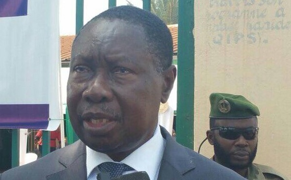 Bruno Yapande, ministre de l’Administration du territoire. Info et Image : Radio Guira