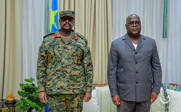 RDC : le chef de l’État a accordé une audience au général Ougandais Muhoozi Kainerugaba