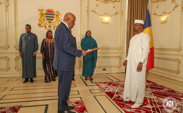 Tchad : de nouveaux ambassadeurs présentent leurs lettres de créance