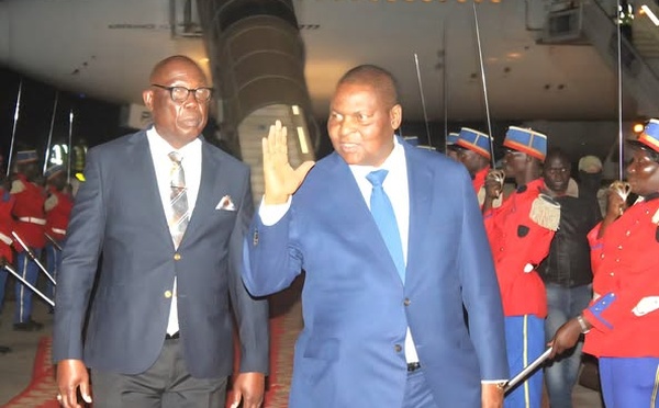 RCA : Le Président Touadéra de retour à Bangui après le Sommet mondial de Gavi à Bruxelles