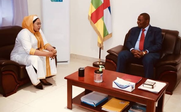 RCA : Le Président Touadéra s'entretient avec la Ministre Tchadienne de l'Action Humanitaire