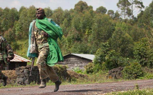 Des combattants du M23 se dirigent vers Goma en RDC. © MONUSCO/Sylvain Liechti