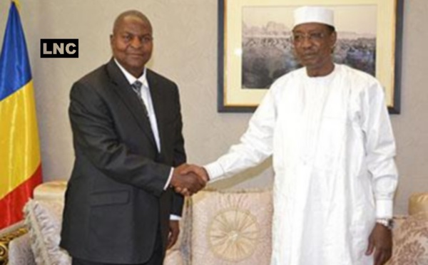 Tchad : Faustin Touadera reçu en audience par le président tchadien