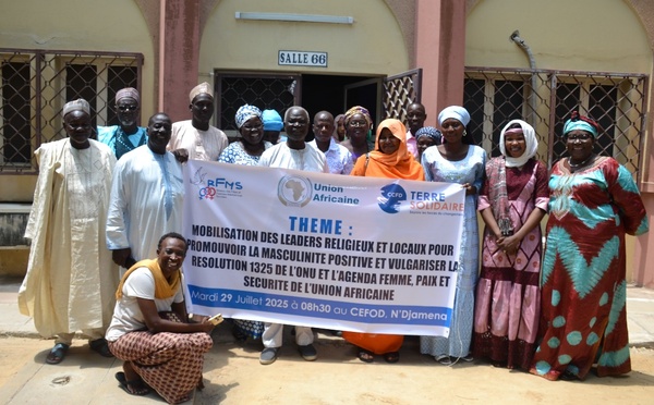 Tchad : le Réseau des filles et femmes médiatrices sociales mobilise les leaders religieux et communautaires