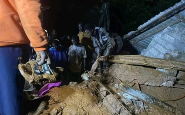 Guinée : Un glissement de terrain meurtrier fait au moins 11 morts à Manéah