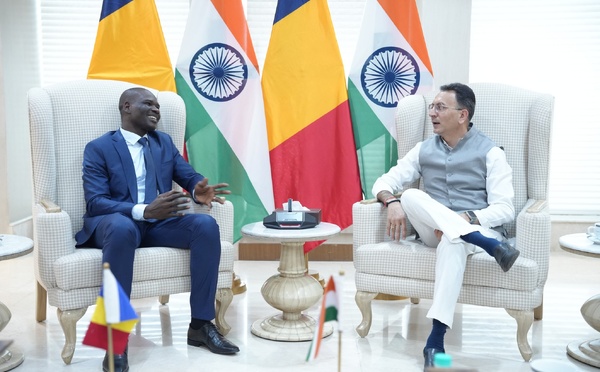 Conclave Inde-Afrique : le ministre tchadien du Commerce s’entretient avec son homologue indien