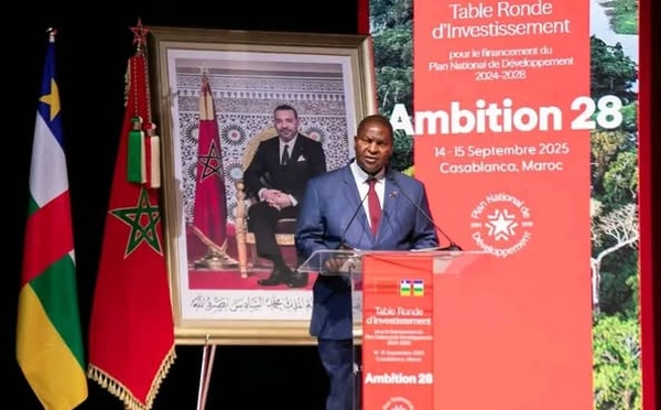 RCA : Discours du président Touadéra à la Table-ronde des investisseurs à Casablanca