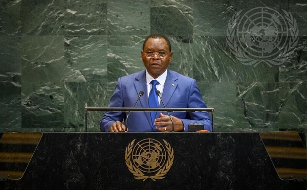Allah-Maye Halina, Premier ministre et chef du gouvernement de la République du Tchad, prononce un discours lors du débat général de la quatre-vingtième session de l'Assemblée générale. Photo : unwebtv