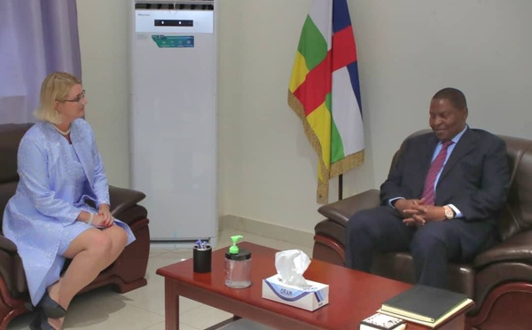 RCA : Le Président Touadéra reçoit la nouvelle équipe diplomatique des États-Unis