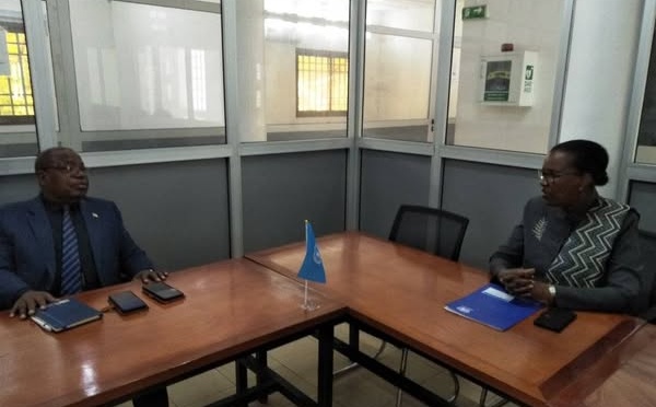 RCA : Le Ministre de l'Intérieur rencontre la cheffe de la MINUSCA pour une coopération accrue
