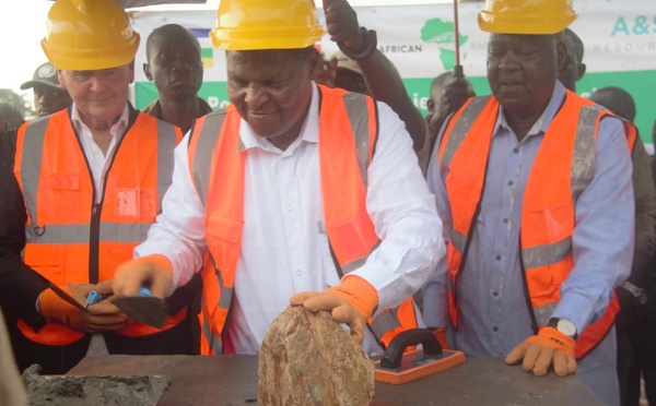 RCA : Le Président Touadéra lance la construction du siège de Trans African Railways System LTD à Pani