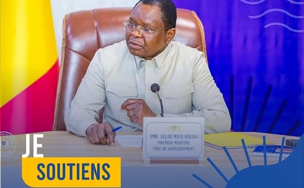 Tchad : Message du Premier Ministre Allah-Maye Halina à l'occasion de la Table Ronde du PND à Abu Dhabi