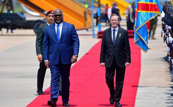 RDC : Le président israélien en visite de travail à Kinshasa