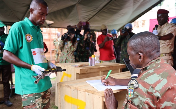 RCA - France : Destruction d’armes, un pas de plus vers la paix