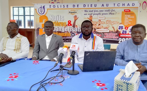 ​Tchad : L’Église de Dieu annonce trois nuits de prière et d’évangélisation pour la Nation