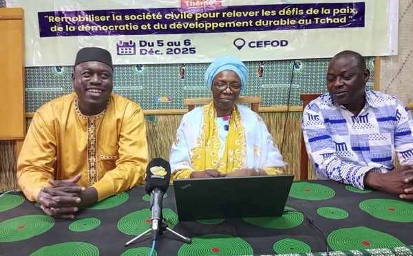 CSAPR : La société civile tchadienne se mobilise pour la paix, la démocratie et le développement durable
