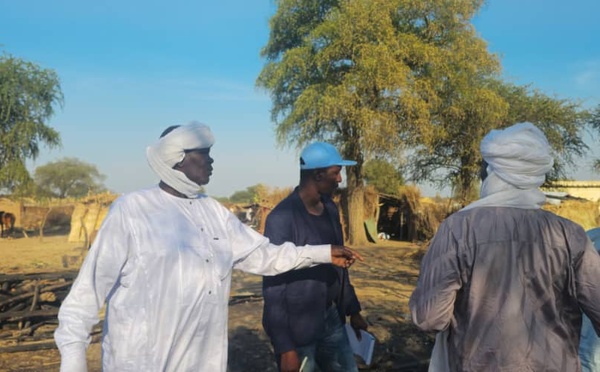 Tchad - Sila : Le Délégué de l'Action Sociale évalue les dégâts de l'incendie à Kerfi