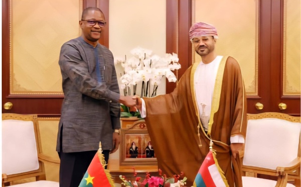 Coopération bilatérale : le Burkina Faso et le Sultanat d’Oman engagés à élever le niveau de leur partenariat